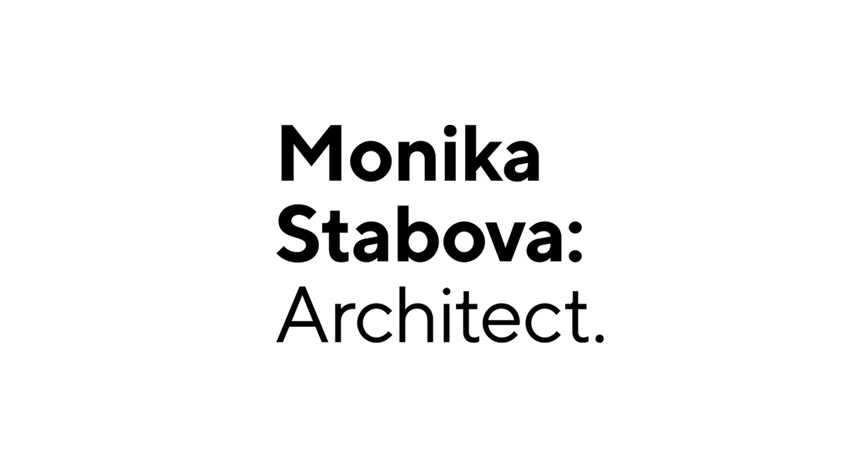 logo design monika stabova architect