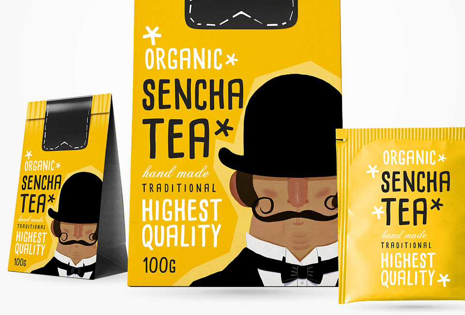 packaging sencha tea organic intro