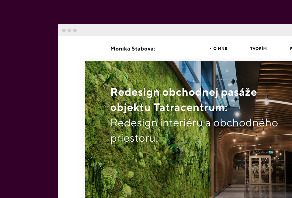 monika stabova webdesign