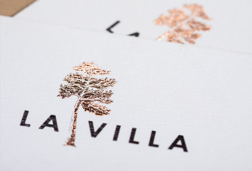 la villa restaurant branding identity