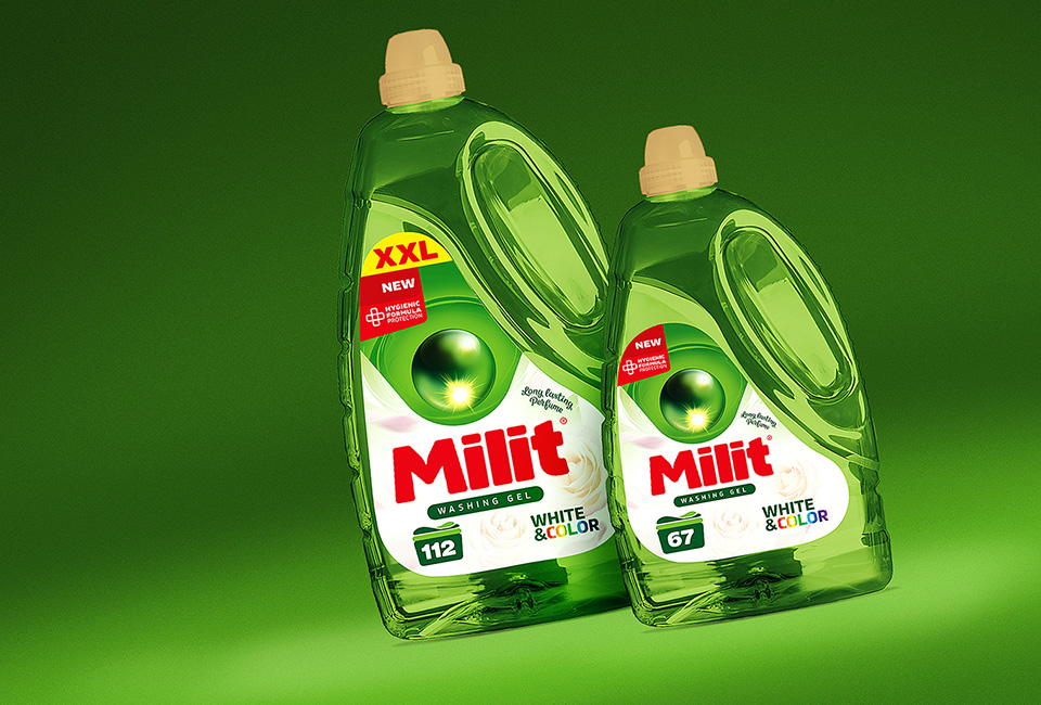 Packaging design a branding pro značku Milit
