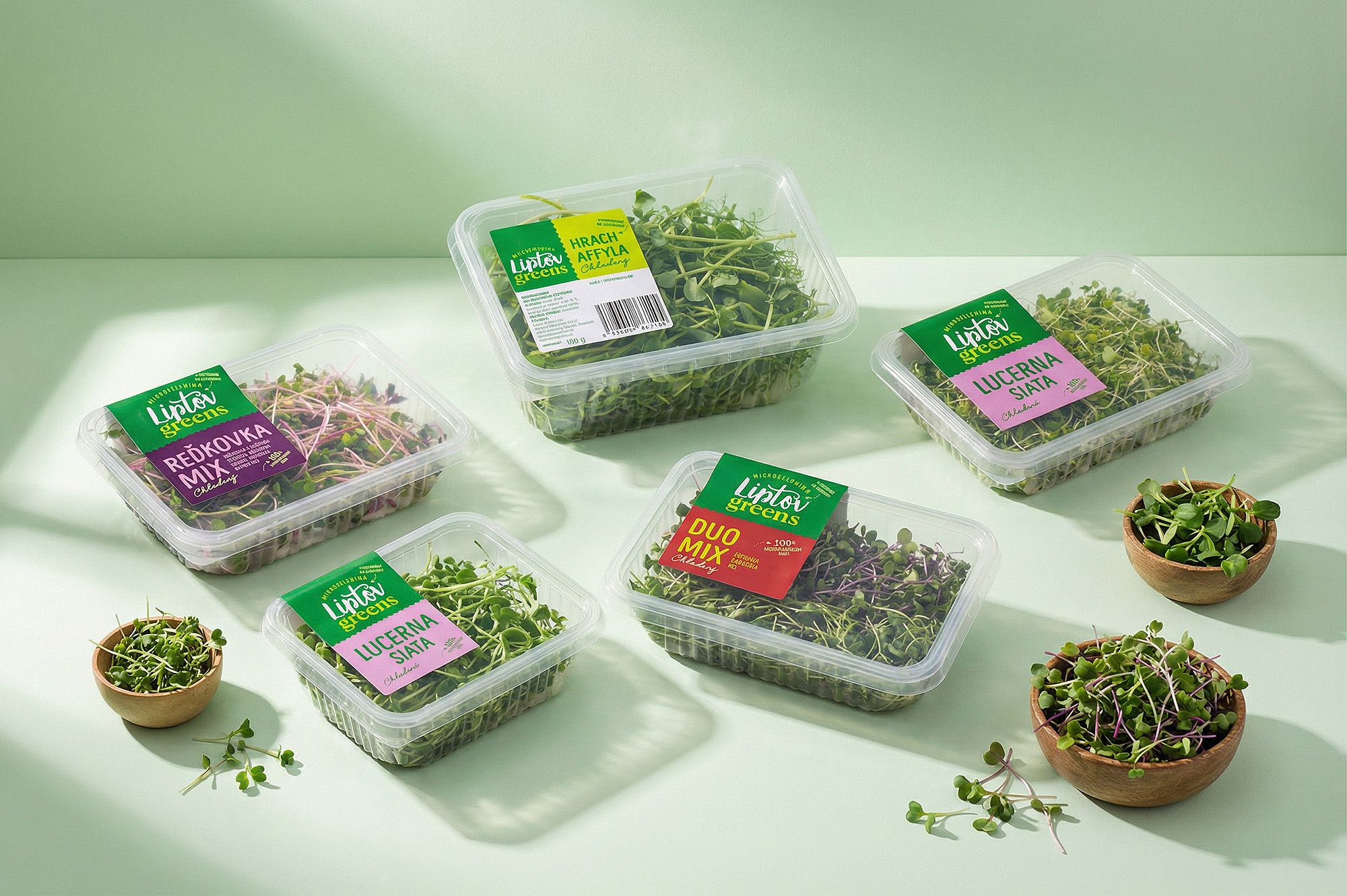 Liptov Greens packaging & branding
