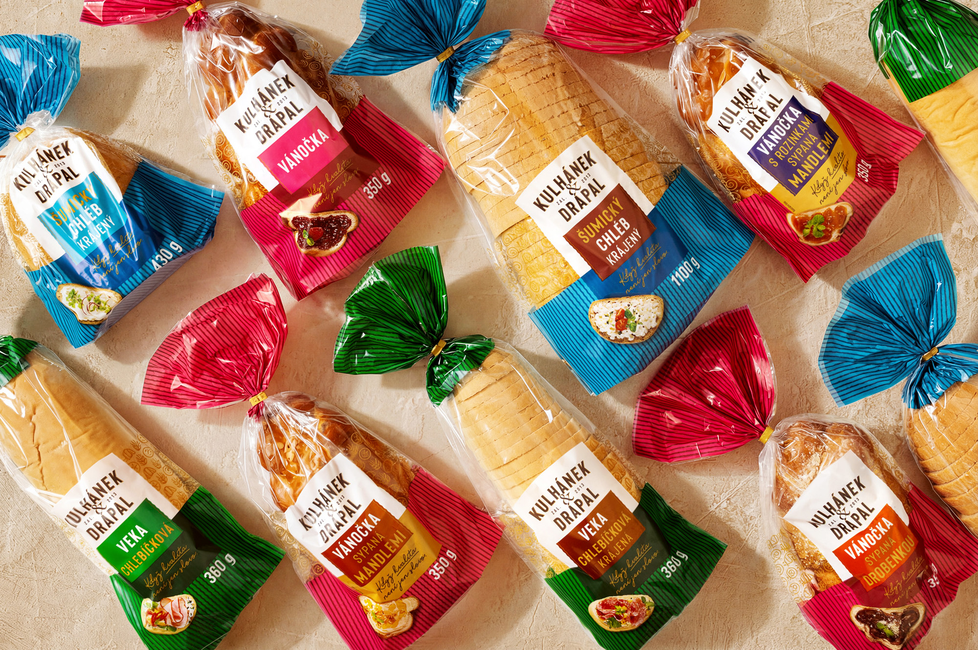 Packaging design Kulhánek & Drápal