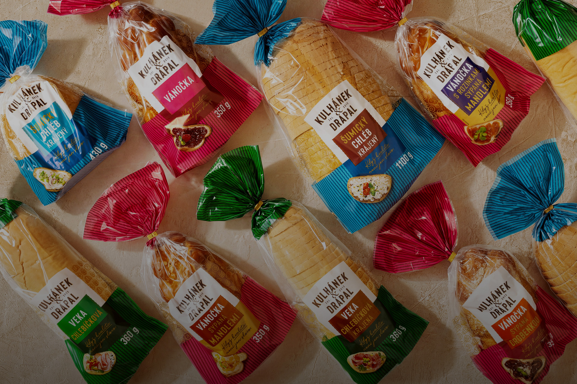 Packaging design Kulhánek & Drápal