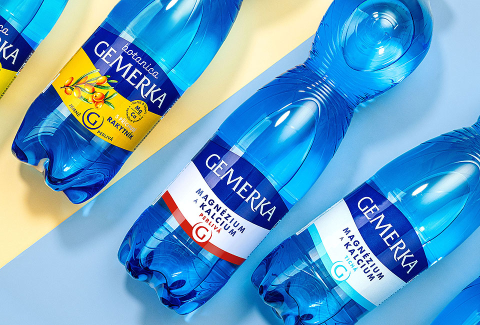 Gemerka – redesign packagingu minerální vody